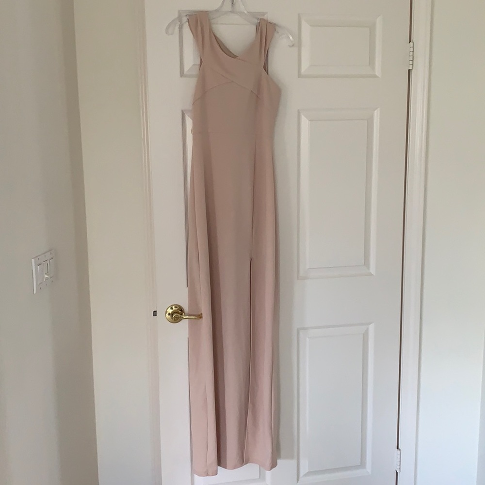 Pink long dress
